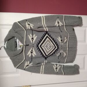 Gray Patterned Sweater